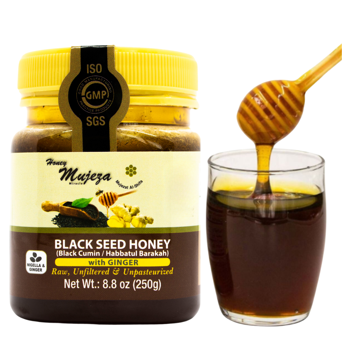 Black Seed Honey with Ginger