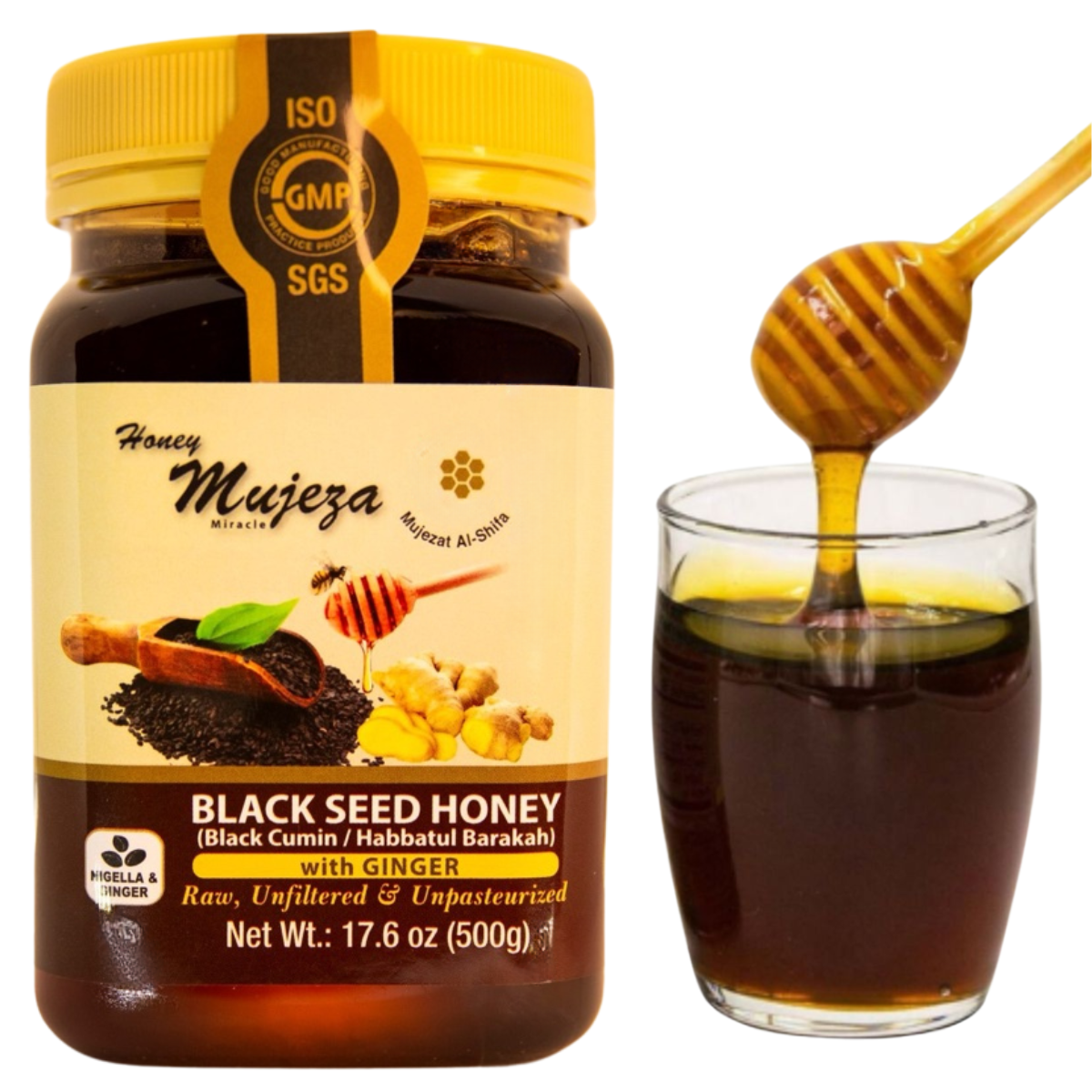 Black Seed Honey with Ginger