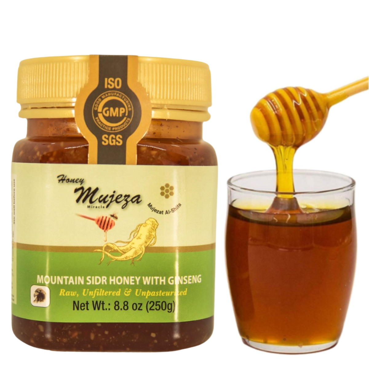 Mountain Sidr Honey with Ginseng -  عسل السدر الجبلي مع الجينسنغ