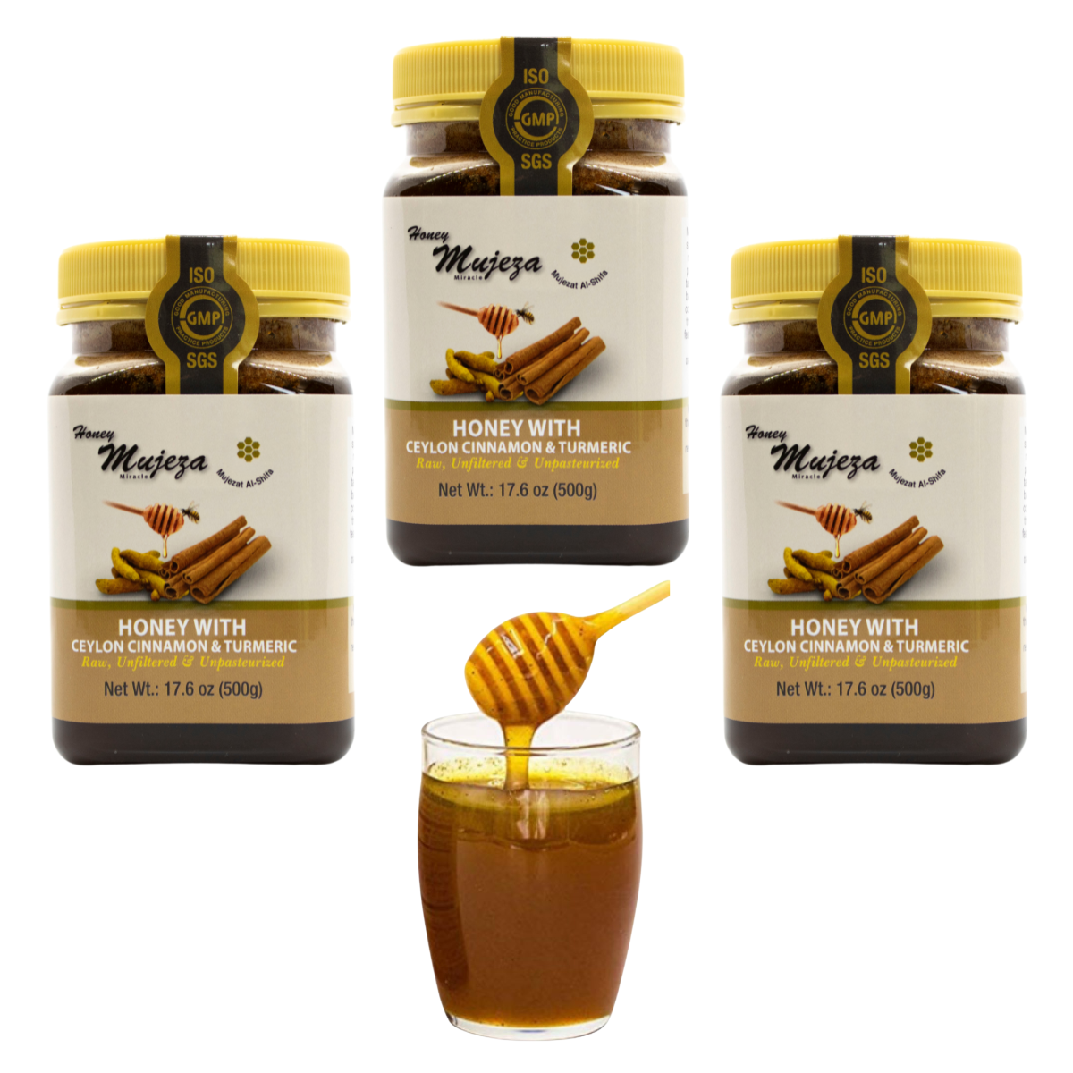 Wildflower Honey with Ceylon Cinnamon and Turmeric