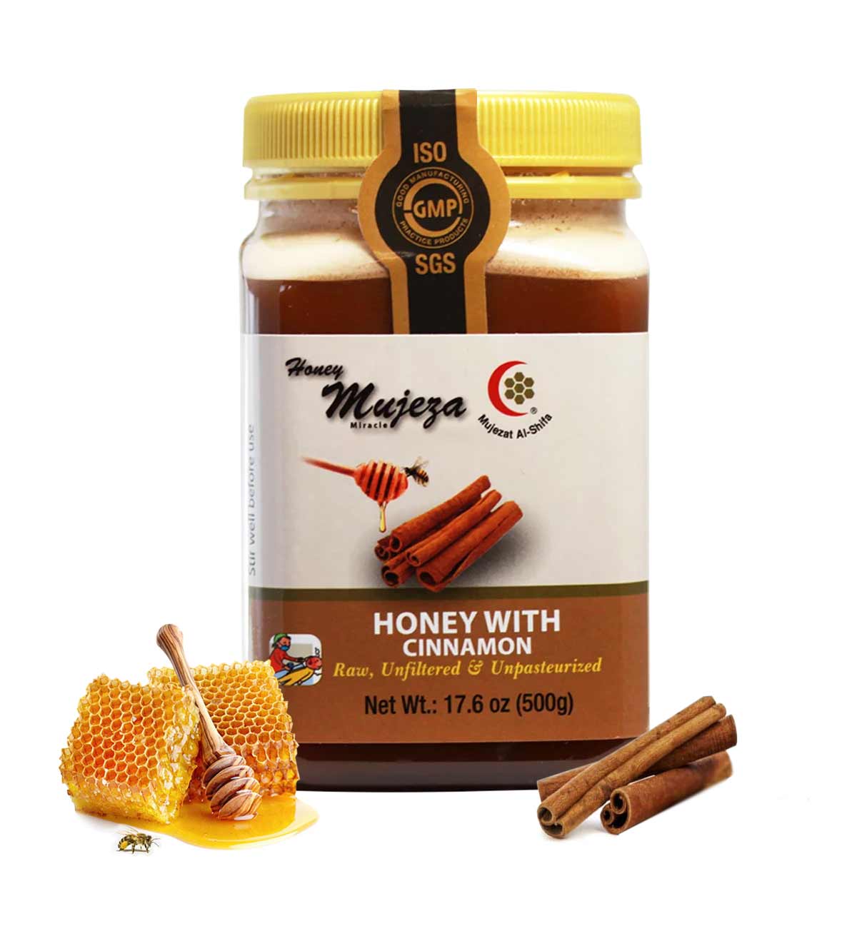 The Best Pure Wildflower Honey with Cinnamon - عسل الزهور البرية مع القرفة - Mujeza Honey