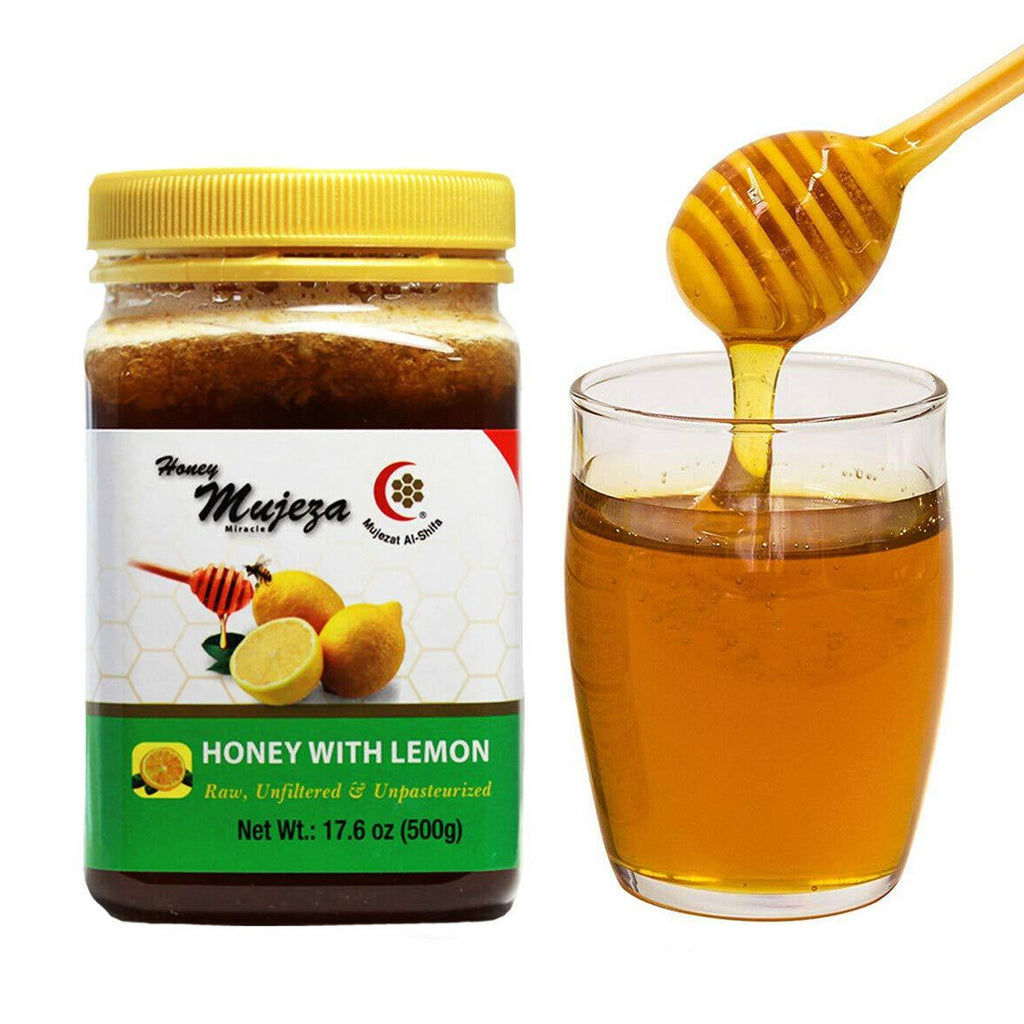 Best Wildflower Honey with Lemon (500 grams Jar) - العسل مع الليمون - Mujeza Honey