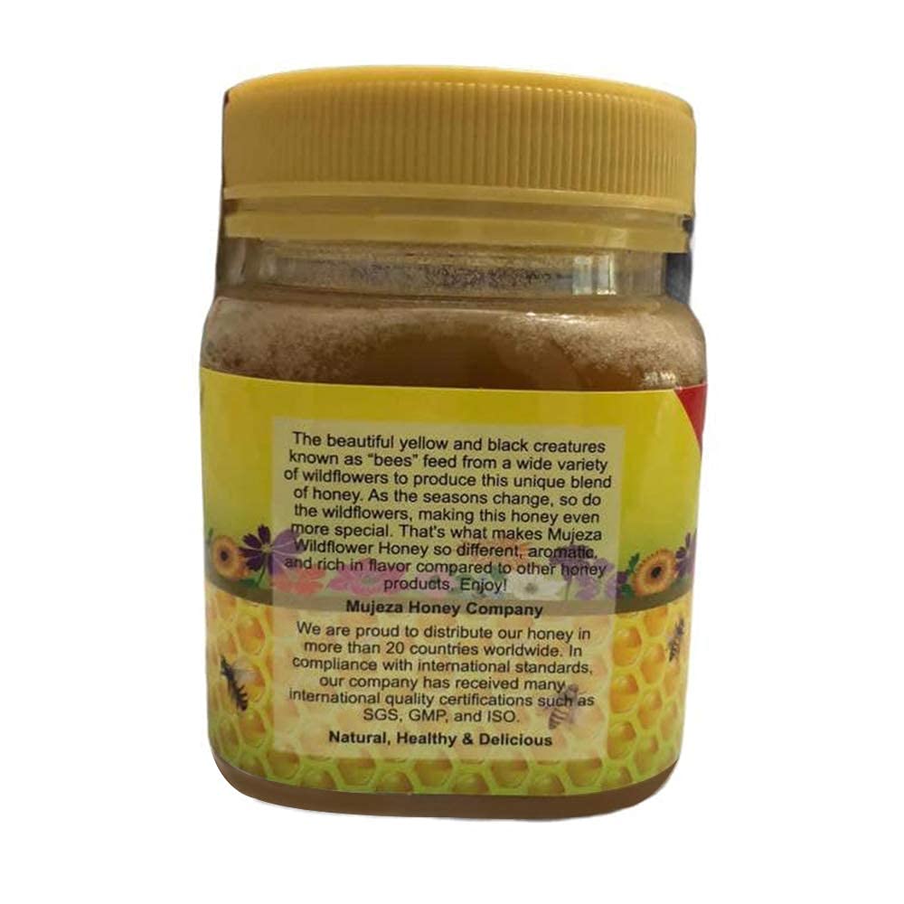 Mujeza Wildflower Honey, Unheated, Unfiltered, Unpasteurized 100% Natural Raw Honey, Non GMO (250g / 8.8oz) - Mujezat Al-Shifa