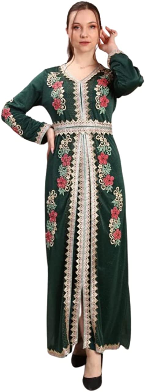 Marwa Fashion Women Muslim Arabic Green Color Model 118 Kaftan/Caftan Mujeza Honey Marwa Fashion Women Muslim Arabic Green Color Model 118 Kaftan/Caftan Mujeza Honey