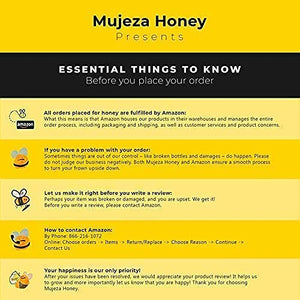 Mujeza Wildflower Honey with Royal Jelly, Unheated, Unfiltered, Unpasteurized 100% Natural Raw Honey, Non GMO (250g / 8.8oz) - Mujezat Al-Shifa