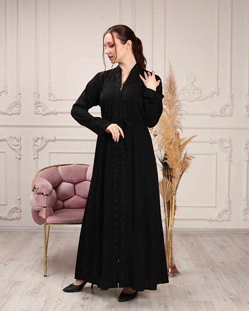 Marwa Fashion Abayas for Women Muslim - Comfortable Arabic Abaya Made Mujeza Honey Marwa Fashion Abayas for Women Muslim - Comfortable Arabic Abaya Made Mujeza Honey