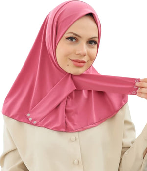 Marwa Fashion Muslim Hijab for Women with Cap - Premium Quality Hijab Cap for Women made up of Chiffon