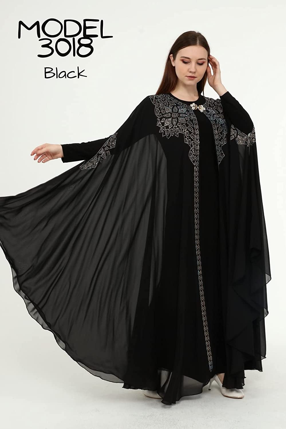 Marwa Fashion Designer Islamic Kaftan - Full Muslim Long Sleeve Wedding Dress - Arabic Dress for Muslim Women & Girls