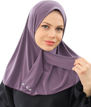 Marwa Fashion Muslim Hijab for Women - Premium Quality Hijab Scarves for Women Made up Polyester - Sweat Absorbent and can be Used on Every Occasion Red