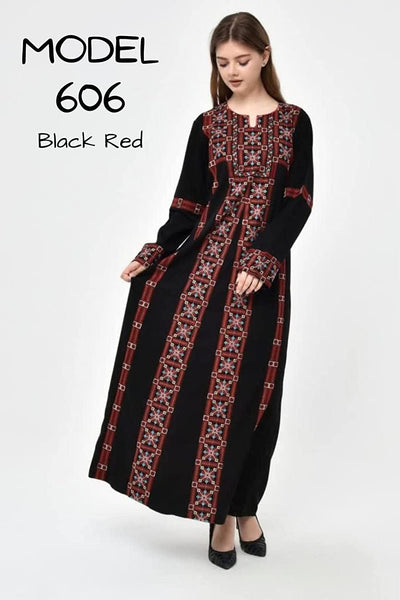 Marwa Fashion Palestinian Thobe Dress for Women - Traditional Palestin Mujeza Honey Marwa Fashion Palestinian Thobe Dress for Women - Traditional Palestin Mujeza Honey