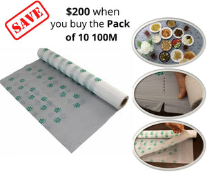 Marwa Table Cover Roll مشمع مفرش بلستك - مشمع ارضية معشب اخضر - مفرش طاولة مطرز - مفرش مفارش منزلية - مفرش رمضان - مفارش مطبخ - مفارش طاولات تركيه رول سفره Halal sufra for Ramadan (164FT / 50M)