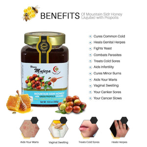 Mujeza Authentic Mountain Sidr Honey (Jujube) with Propolis