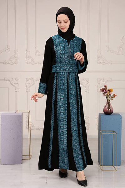 Marwa Fashion Thobe Dress for Women with Traditional Palestinian Embro – Mujeza Honey Marwa Fashion Thobe Dress for Women with Traditional Palestinian Embro – Mujeza Honey