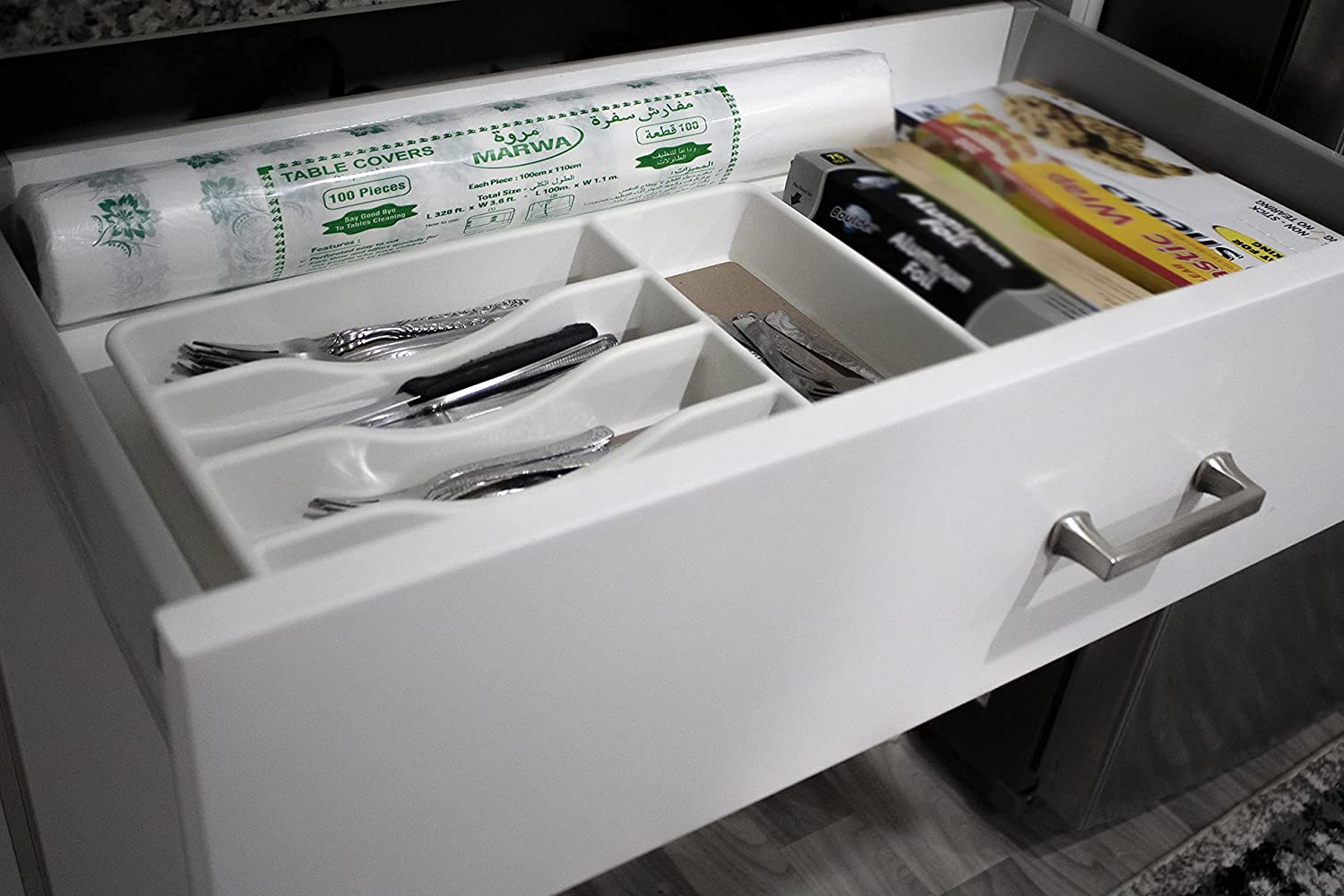 Marwa Table Cover Roll مشمع مفرش بلستك - مشمع ارضية معشب اخضر - مفرش طاولة مطرز - مفرش مفارش منزلية - مفرش رمضان - مفارش مطبخ - مفارش طاولات تركيه رول سفره Halal sufra for Ramadan (164FT / 50M)