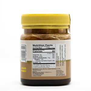 Ingredients of Wildflower Honey with Ceylon Cinnamon and Turmeric (250 g) - عسل الزهور البرية مع القرفة والكمون - Mujeza Honey