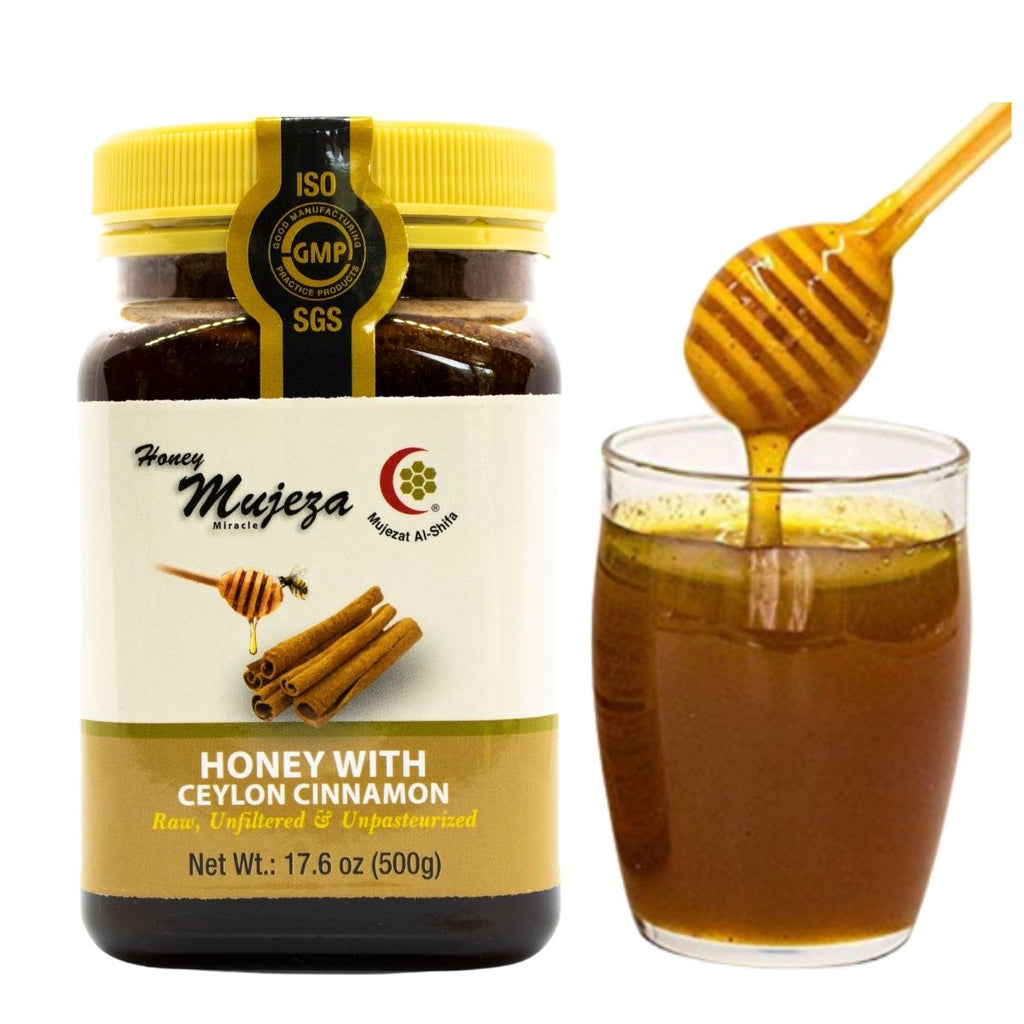 The Best Wildflower Honey with Cinnamon (500 g) - عسل الزهور البرية مع القرفة - Mujeza Honey