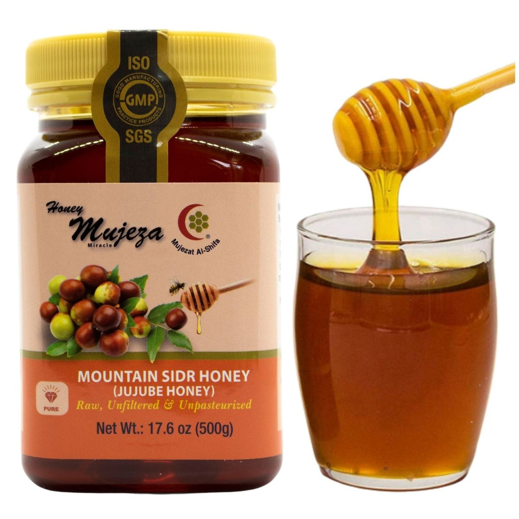 Pure Mountain Sidr Honey ( Jujube Honey ) - 500 g - عسل السدر الجبلي الصافي - Mujeza Honey