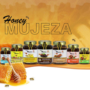 Mujeza Honey Products with available with different tastes and mixed ingredients - Mujeza Honey Store